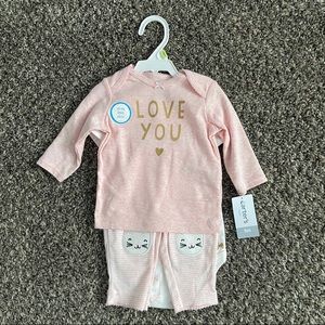 Baby Girl Pink Cat Outfit